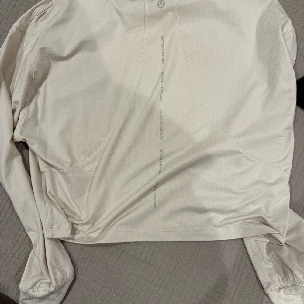 Lululemon Athletica White Long Sleeve Tee - Picture 2 of 3